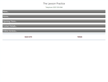 Tablet Screenshot of lawsonpractice.nhs.uk